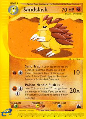 Sandslash card from Skyridge