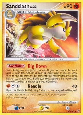 Sandslash card from Supreme Victors