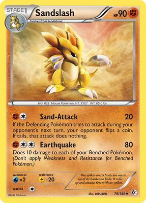 Sandslash card from Boundaries Crossed