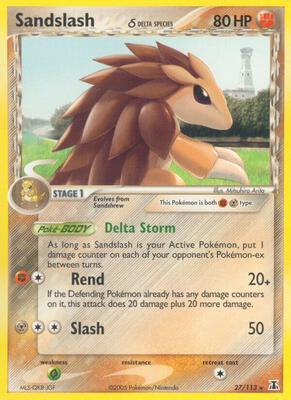 Sandslash (Delta Species) card from EX Delta Species