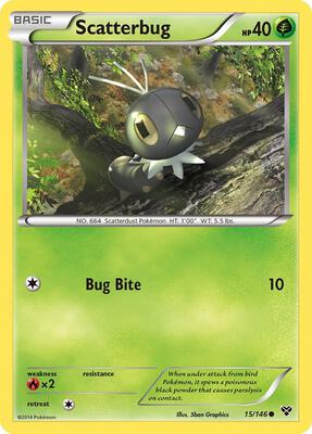 Scatterbug card from XY Base Set