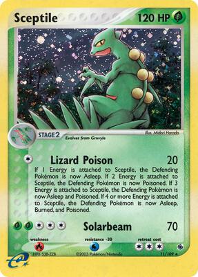 Sceptile - 11/109 card from EX Ruby and Sapphire