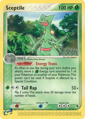 Sceptile - 20/109 card from EX Ruby and Sapphire