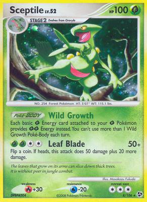 Sceptile card from Great Encounters
