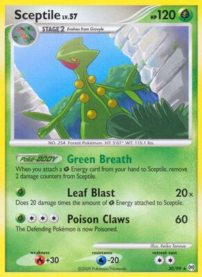 Sceptile (30) card from Arceus