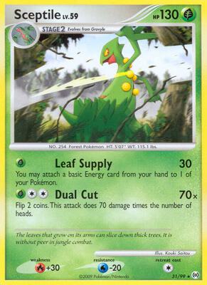 Sceptile (31) card from Arceus