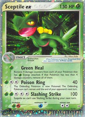 Sceptile ex card from EX Team Magma vs Team Aqua