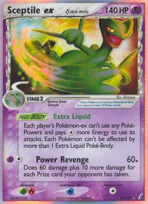 Sceptile ex (Delta Species) card from EX Crystal Guardians