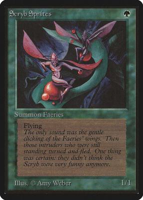 Scryb Sprites card from Beta Edition