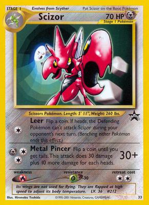 Scizor card from WoTC Promo