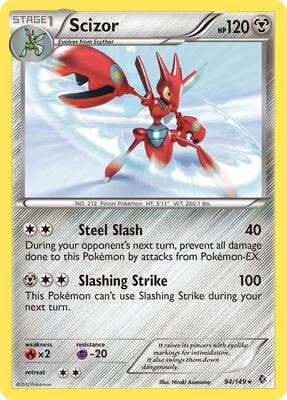 Scizor card from Boundaries Crossed
