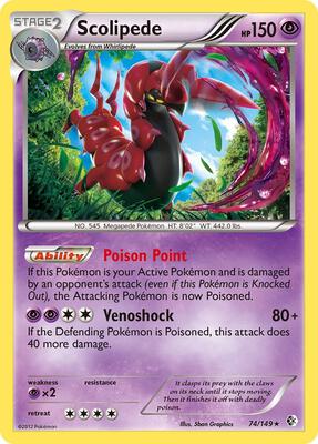 Scolipede card from Boundaries Crossed