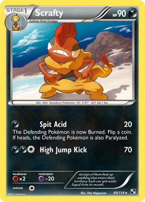 Scrafty card from Black and White