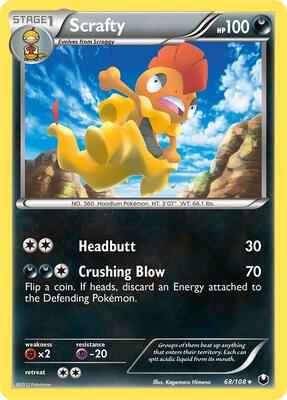 Scrafty card from Dark Explorers