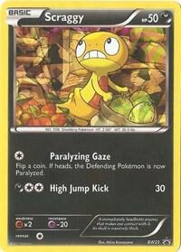 Scraggy - BW25 (Cosmos Holo) card from Black and White Promos