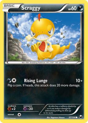 Scraggy card from Dark Explorers