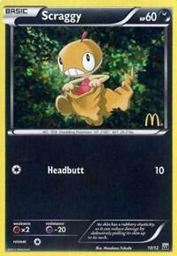 Scraggy - 10/12 card from McDonald's Promos 2012