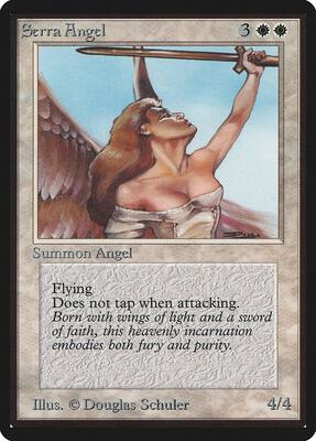 Serra Angel card from Beta Edition