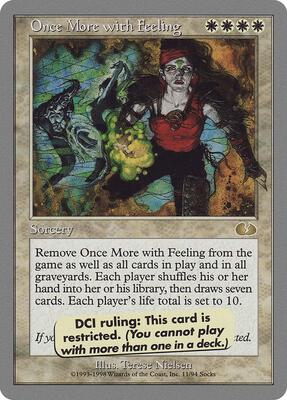 Once More with Feeling card from Unglued