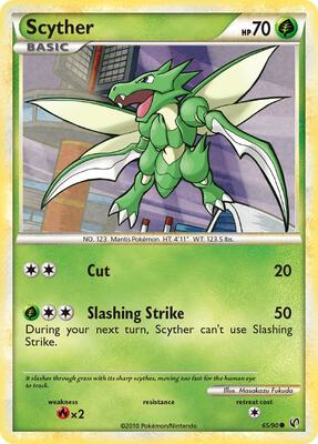 Scyther (65) card from Undaunted