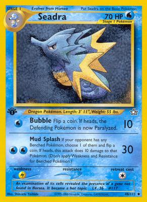 Seadra card from Neo Genesis