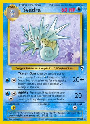 Seadra card from Legendary Collection