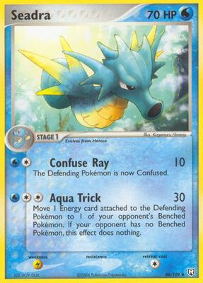 Seadra card from EX Team Rocket Returns