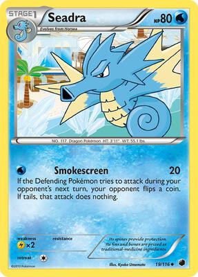 Seadra card from Plasma Freeze