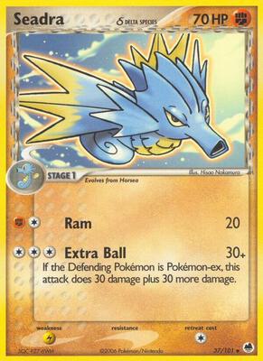 Seadra - 037/101 (Delta Species) card from EX Dragon Frontiers