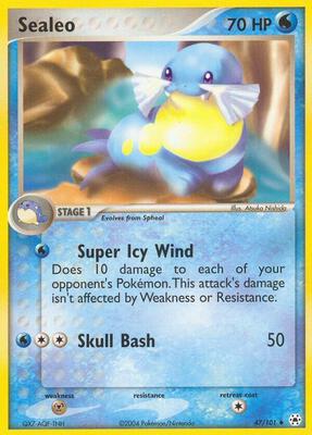 Sealeo card from EX Hidden Legends