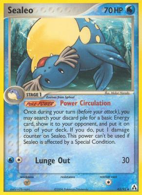 Sealeo card from EX Legend Maker