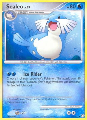 Sealeo card from Mysterious Treasures