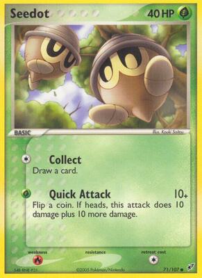 Seedot card from EX Deoxys