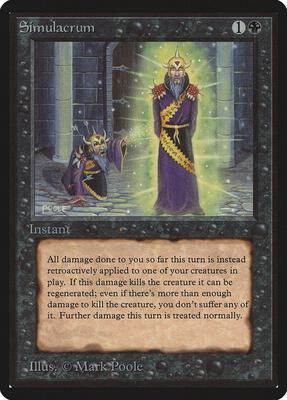 Simulacrum card from Beta Edition