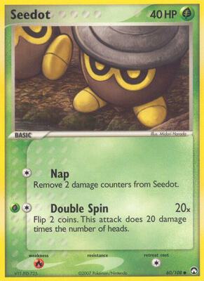 Seedot card from EX Power Keepers