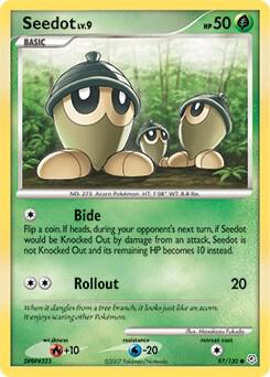 Seedot card from Diamond and Pearl
