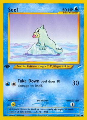Seel card from Neo Destiny