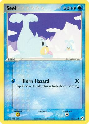 Seel card from EX FireRed & LeafGreen
