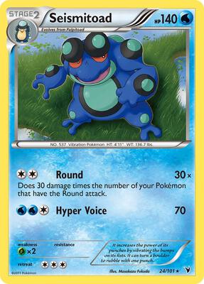 Seismitoad card from Noble Victories