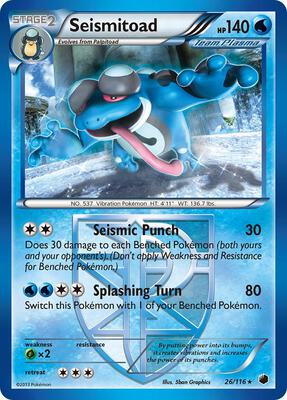 Seismitoad (Team Plasma) card from Plasma Freeze