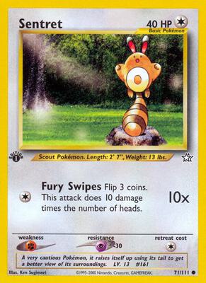 Sentret card from Neo Genesis