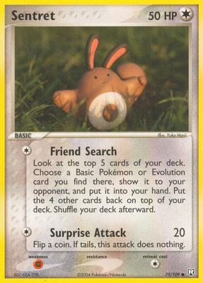 Sentret card from EX Team Rocket Returns