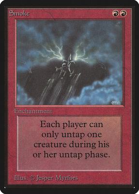 Smoke card from Beta Edition