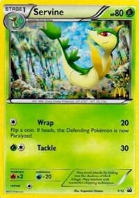 Servine - 1/12 card from McDonald's Promos 2012