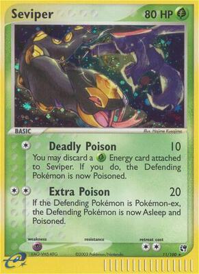 Seviper card from EX Sandstorm