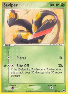 Seviper card from EX Emerald