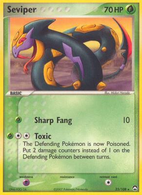 Seviper card from EX Power Keepers