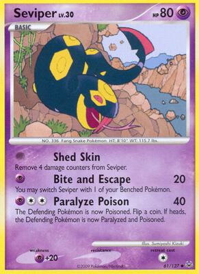 Seviper card from Platinum