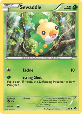 Sewaddle (3) card from Emerging Powers