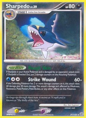 Sharpedo card from Secret Wonders